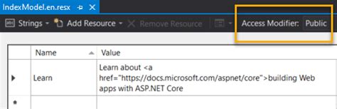 Using Resource Files In Razor Pages Localisation.